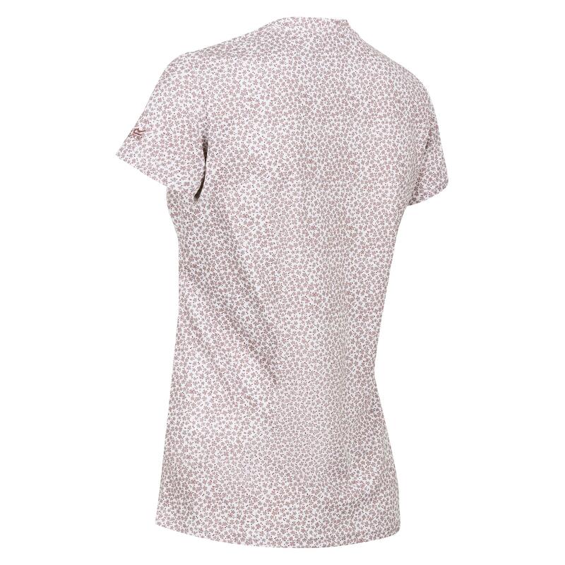 Camiseta Fingal Edition Estampado Ditsy para Mujer Rosa Dusky