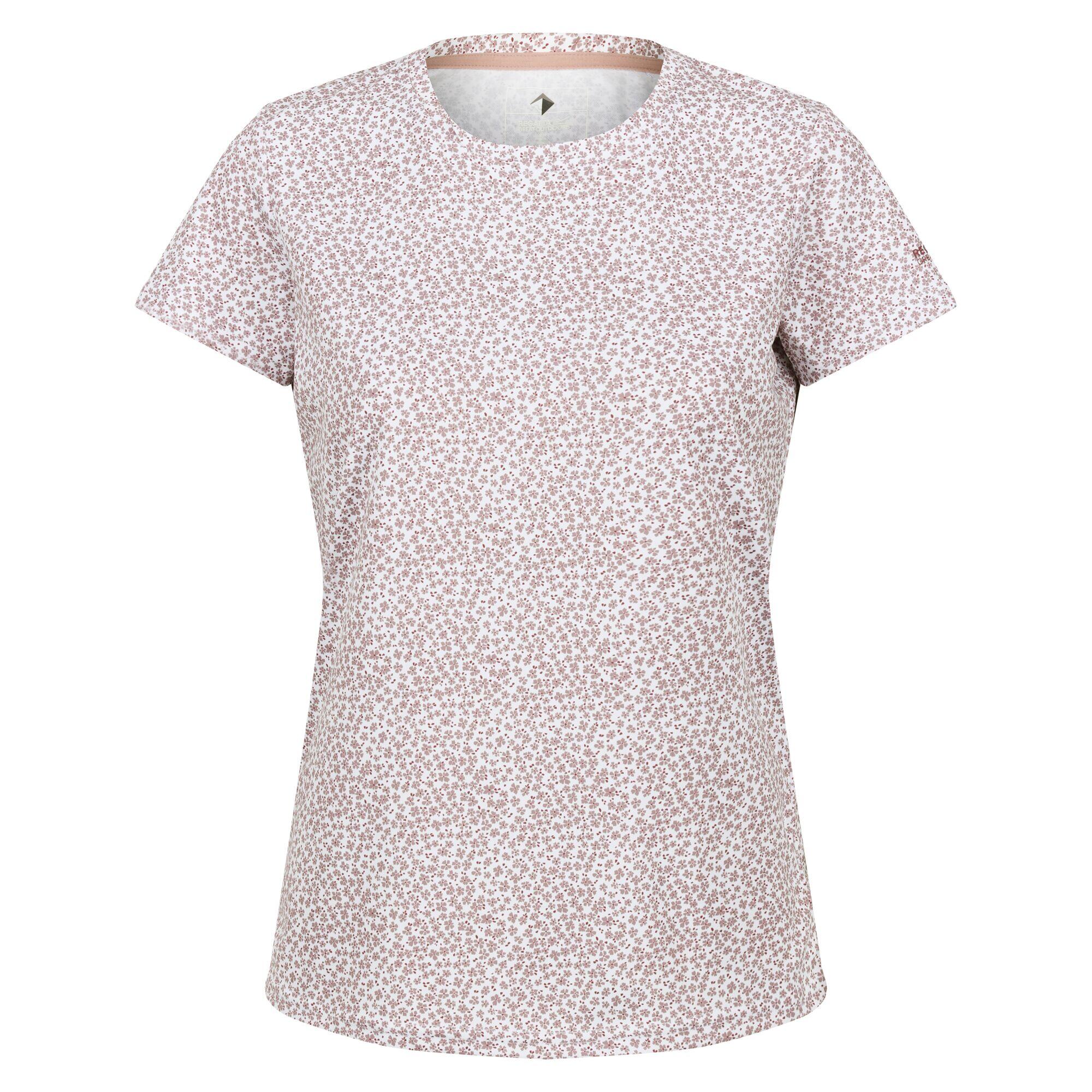 Womens/Ladies Fingal Edition Ditsy Print TShirt (Dusky Rose) 1/5