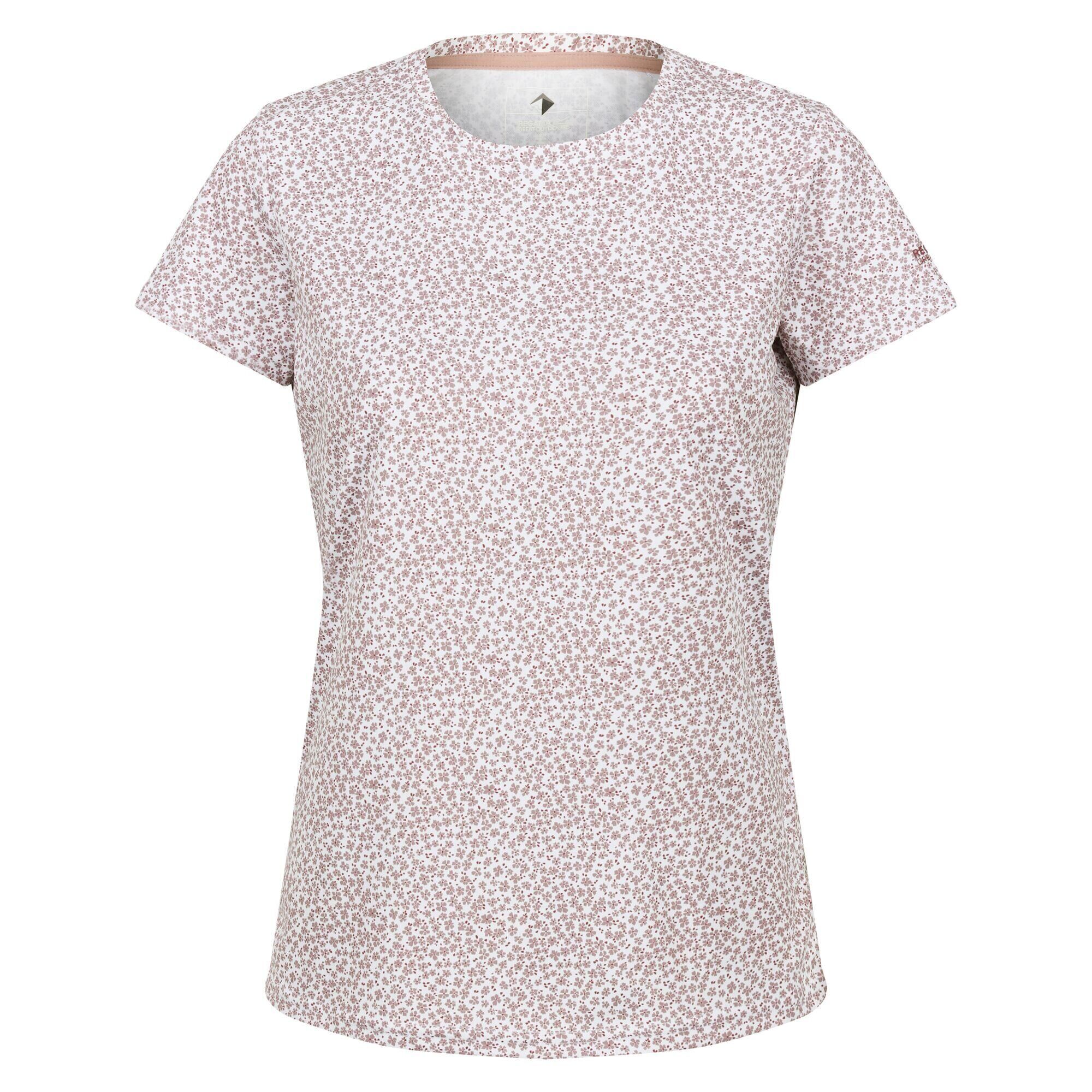 REGATTA Womens/Ladies Fingal Edition Ditsy Print TShirt (Dusky Rose)