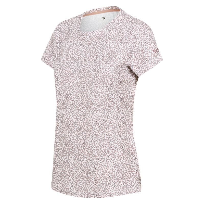 T-Shirt Estampado Pequenas Flores Fingal Edition Mulher Rosa-Pálido Sombrio