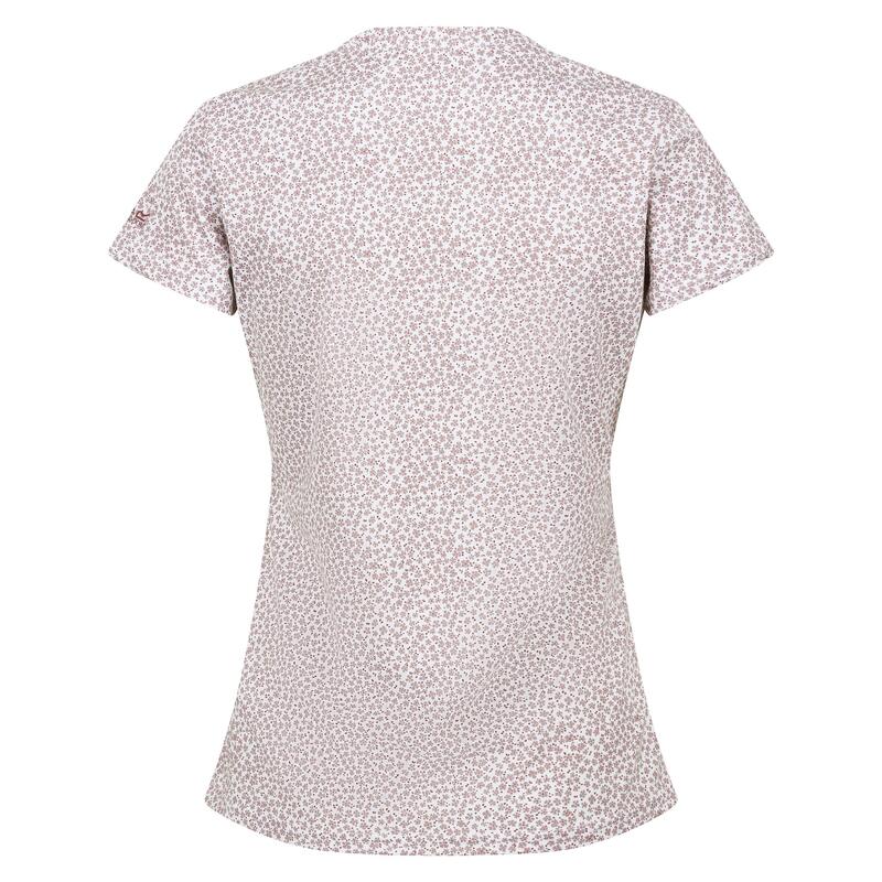 T-Shirt Estampado Pequenas Flores Fingal Edition Mulher Rosa-Pálido Sombrio