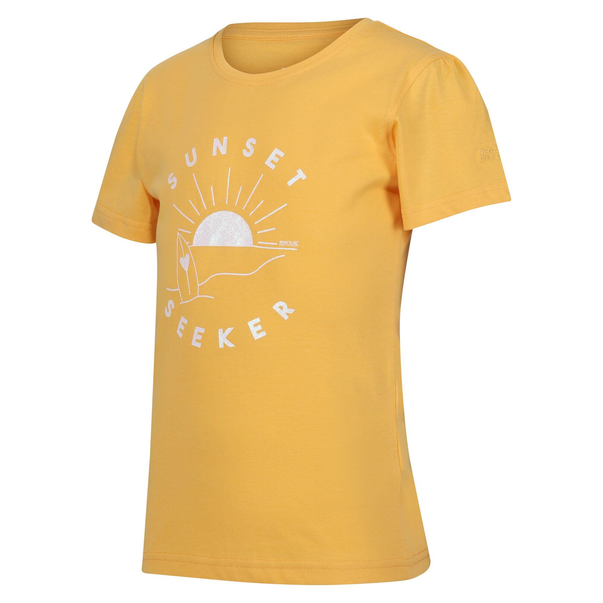 Childrens/Kids Bosley VI Sunset TShirt (Amber Yellow) 3/5