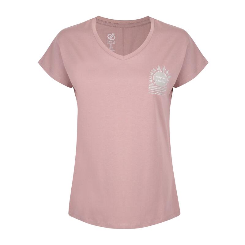 Dames Traquility Tshirt (Schemerige roos)