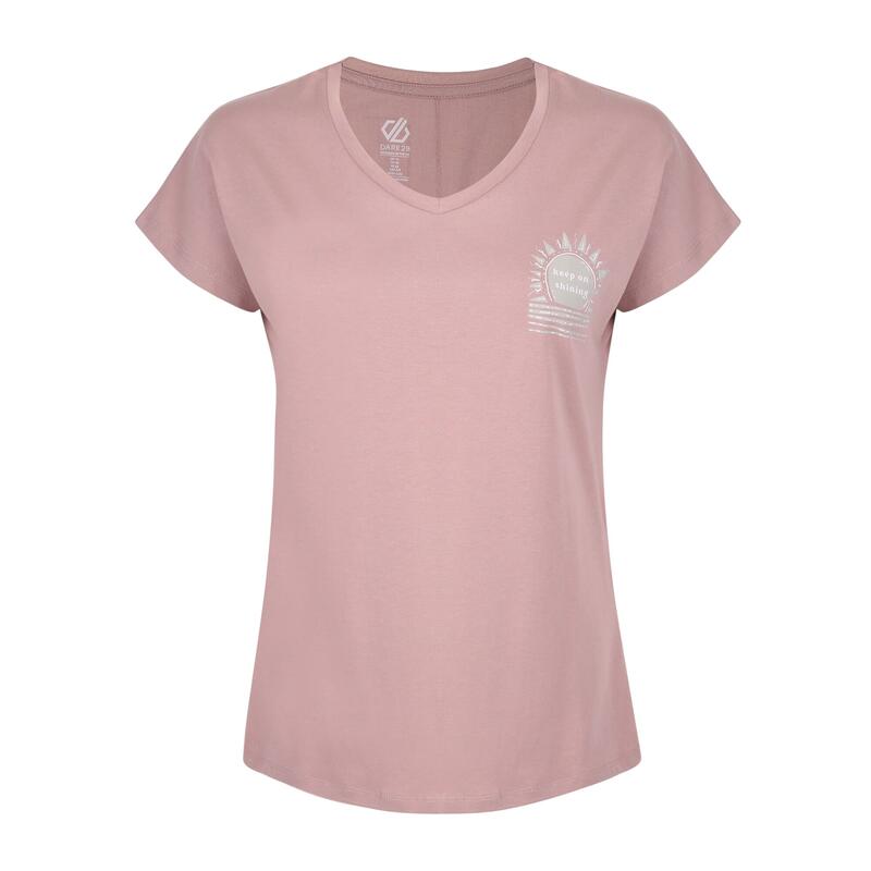 T-Shirt Traquility Mulher Rosa-Pálido Sombrio