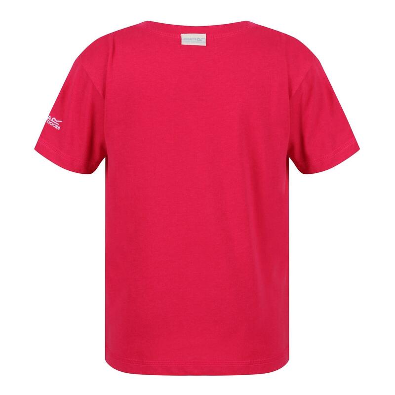 Kinder/Kids Peppa Pig Tshirt met korte mouwen en opdruk (Heldere Blush)