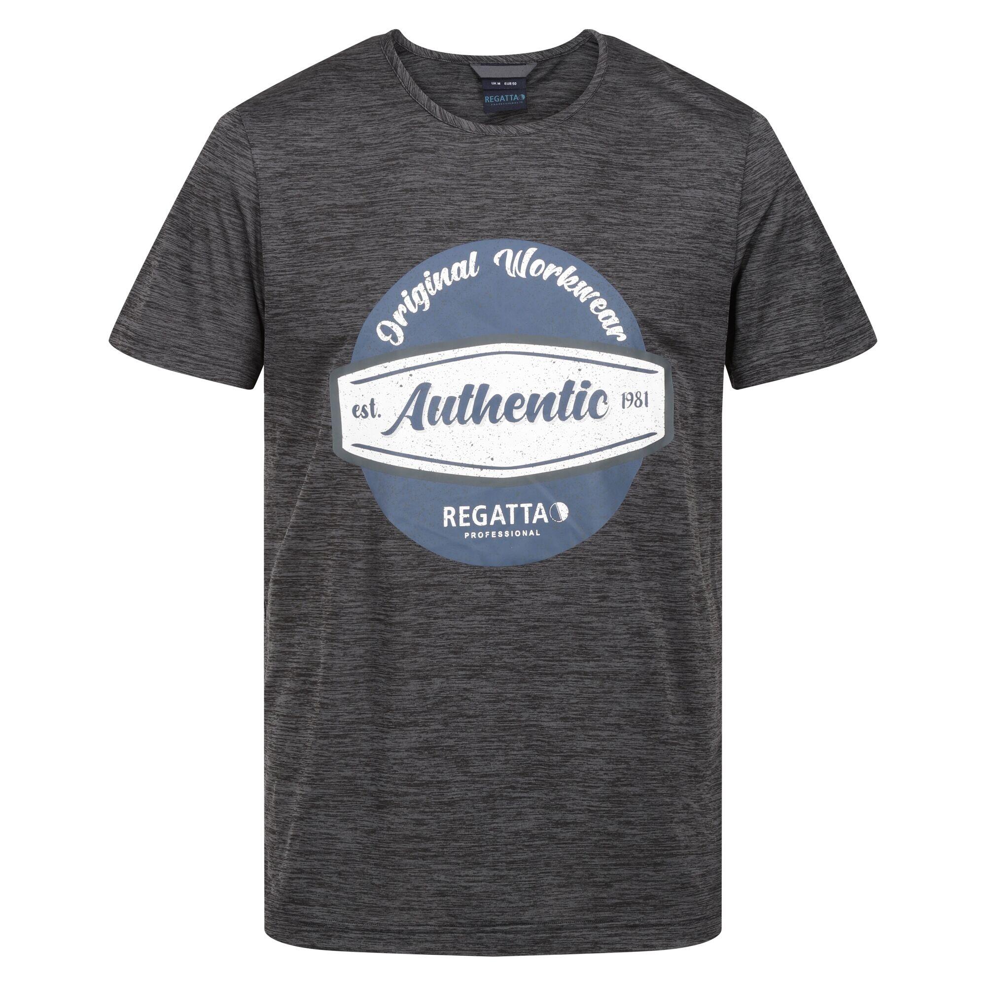 REGATTA Mens Original Moisture Wicking TShirt (Seal Grey)