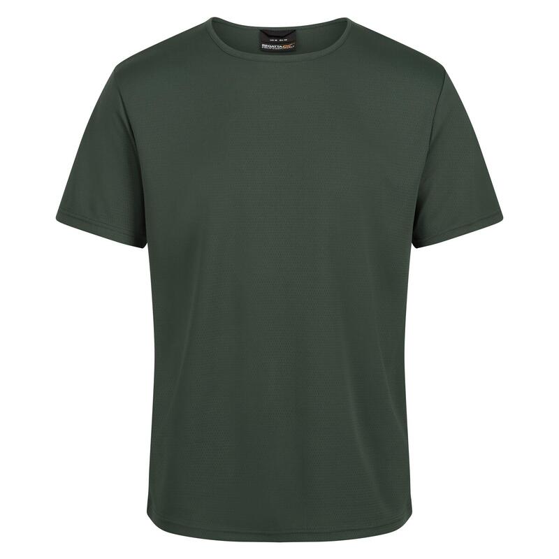 T-Shirt Absorção da Humidade Refletor Pro Homem Verde Escuro
