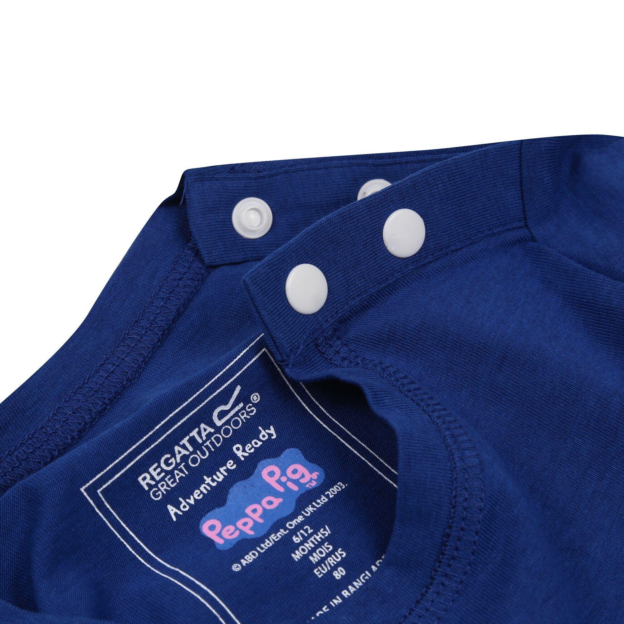 Childrens/Kids Peppa Pig Printed ShortSleeved TShirt (Royal Blue) 3/5