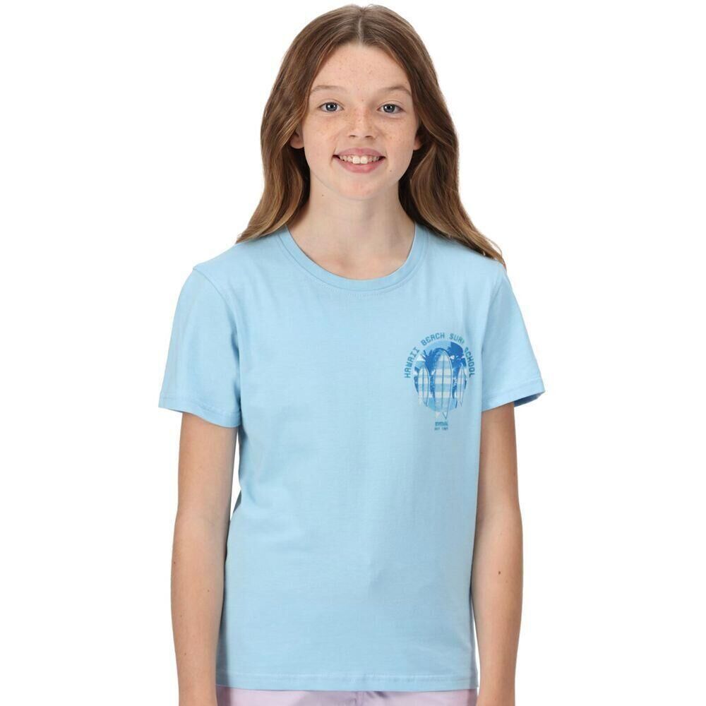 REGATTA Childrens/Kids Bosley V Printed TShirt (Powder Blue)