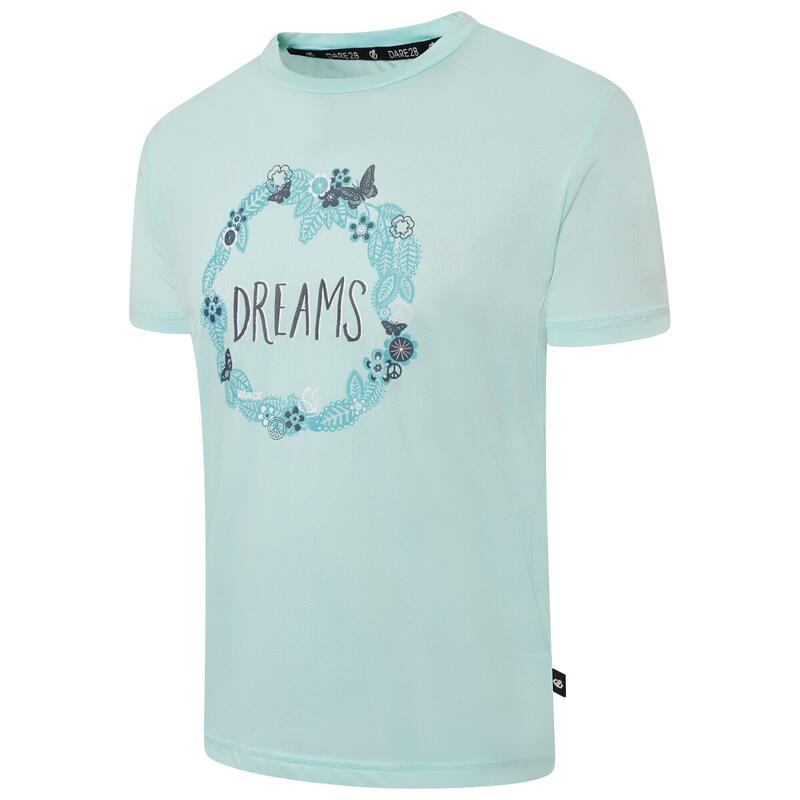 Camiseta Rightful Floral de Reciclado para Niños/Niñas Aqua Splash