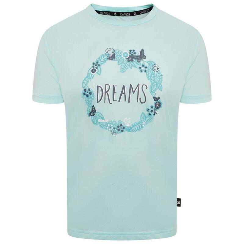 Camiseta Rightful Floral de Reciclado para Niños/Niñas Aqua Splash