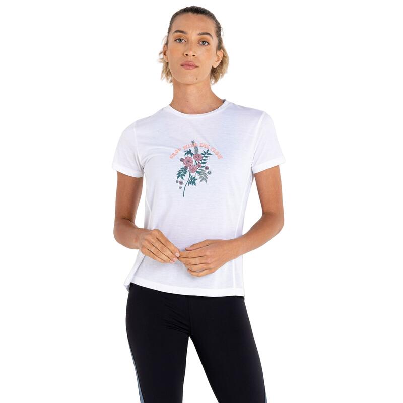 Tshirt GROW WITH THE FLOW Femme (Blanc)