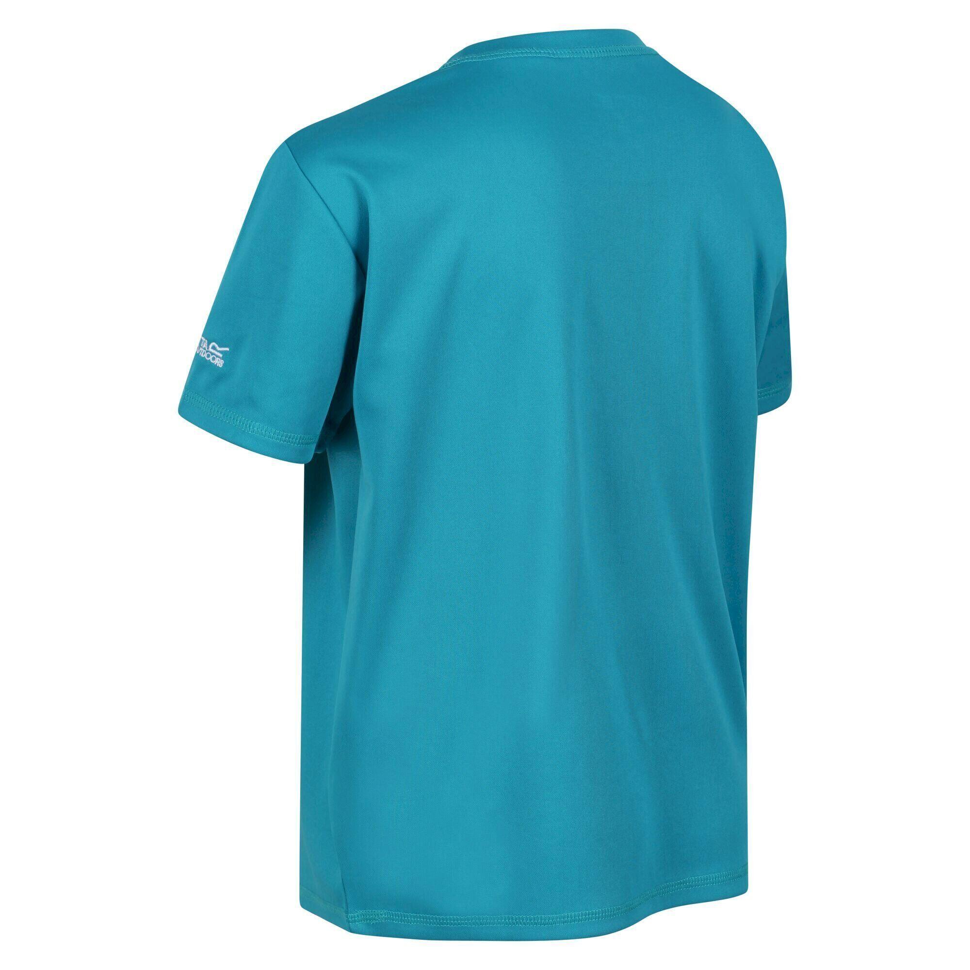 Childrens/Kids Alvarado VI Mountain TShirt (Enamel Blue) 2/5