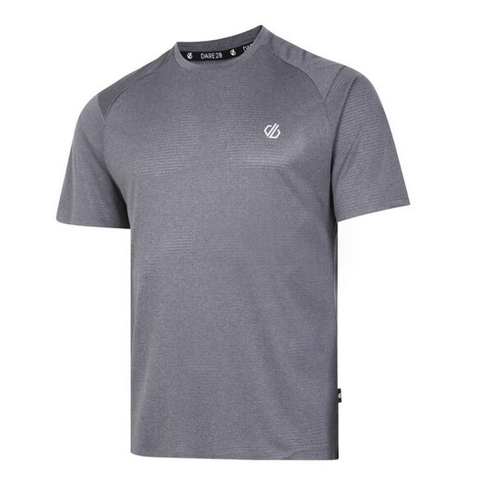 Mens Momentum Marl TShirt (Charcoal Grey) 3/5