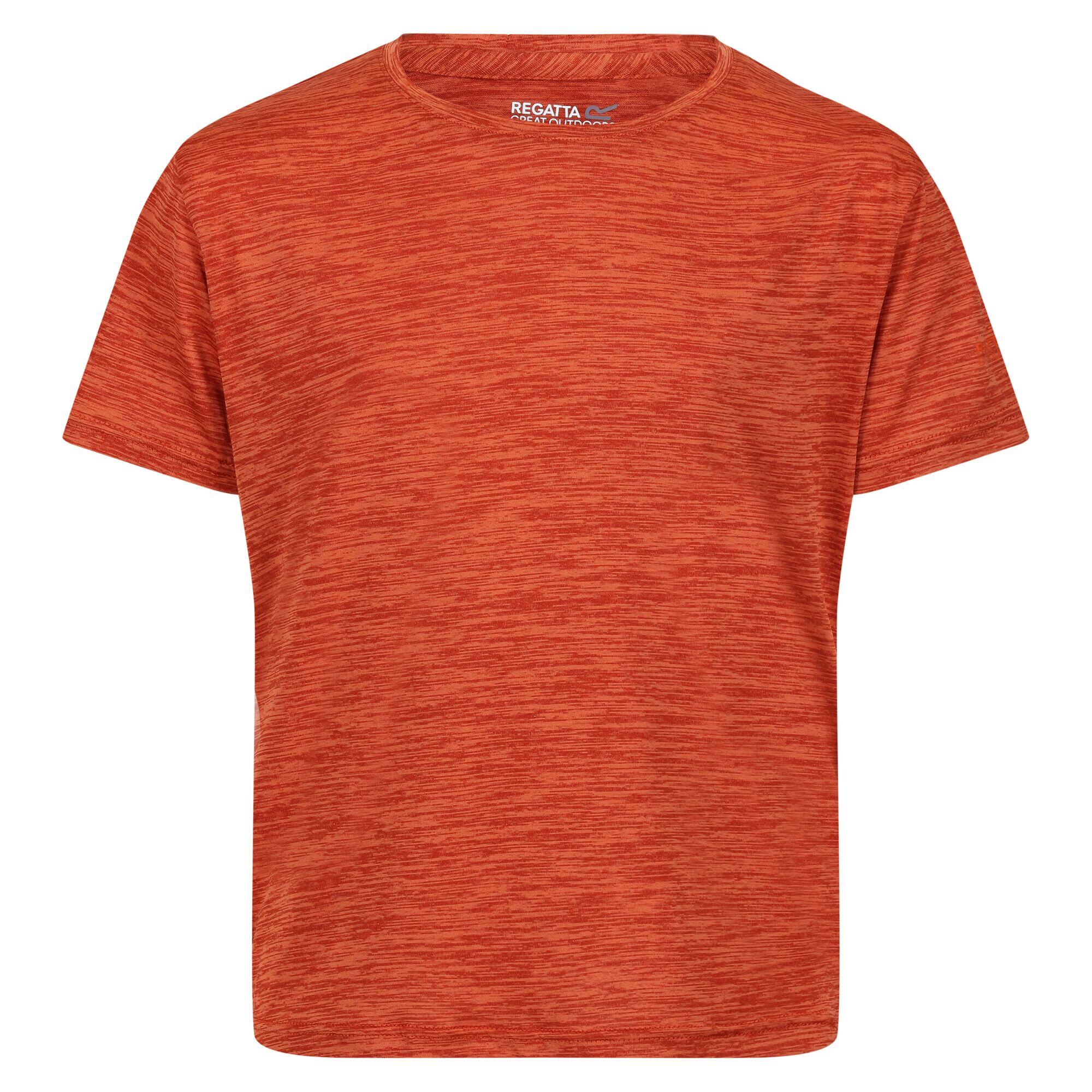 REGATTA Childrens/Kids Fingal Edition Marl TShirt (Rusty Orange)