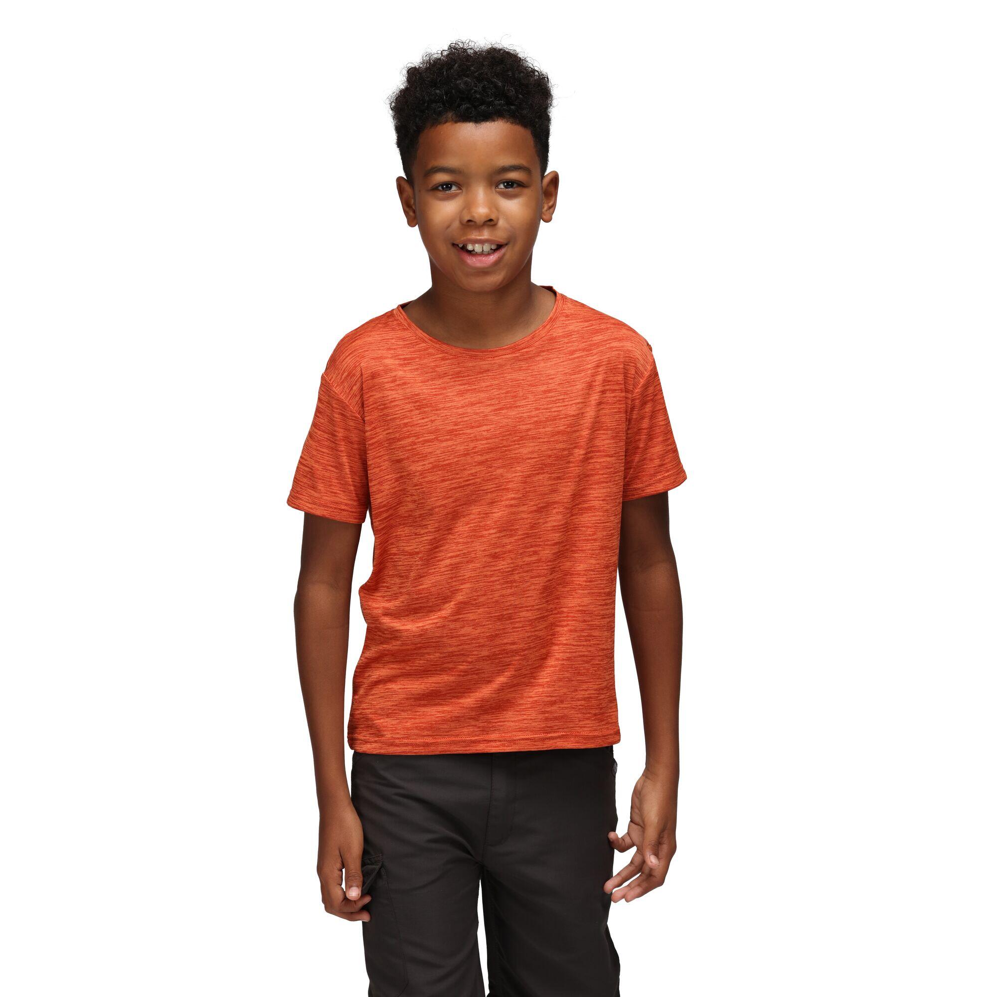 Childrens/Kids Fingal Edition Marl TShirt (Rusty Orange) 3/5