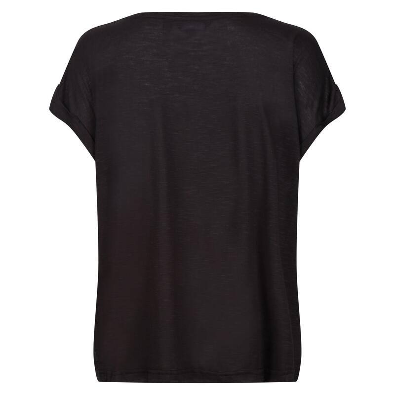 Dames Roselynn Ster TShirt (Zwart)