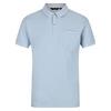 Polo Tinston de Manga Corta para Hombre Azul Frío