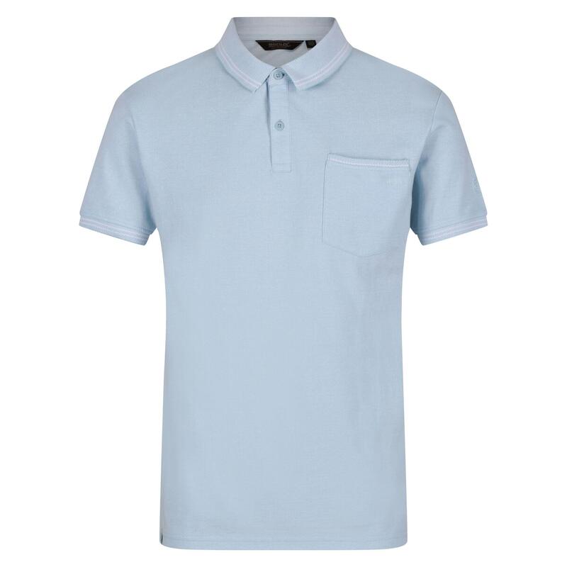 Heren Tinston Poloshirt met Korte Mouwen (Koel Blauw)