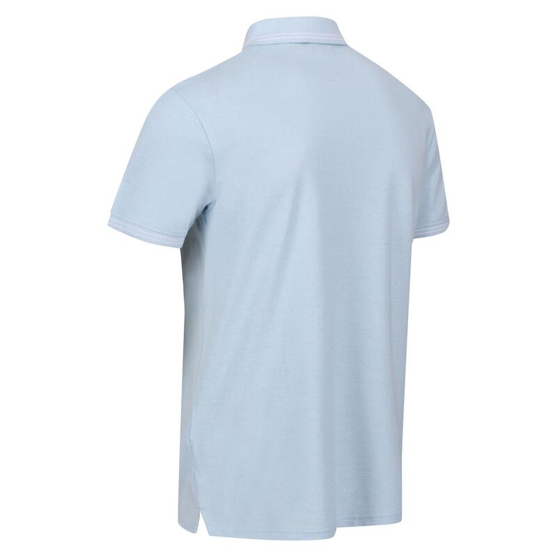 Camisa pólo de manga curta Tinston para homem Azul Frio