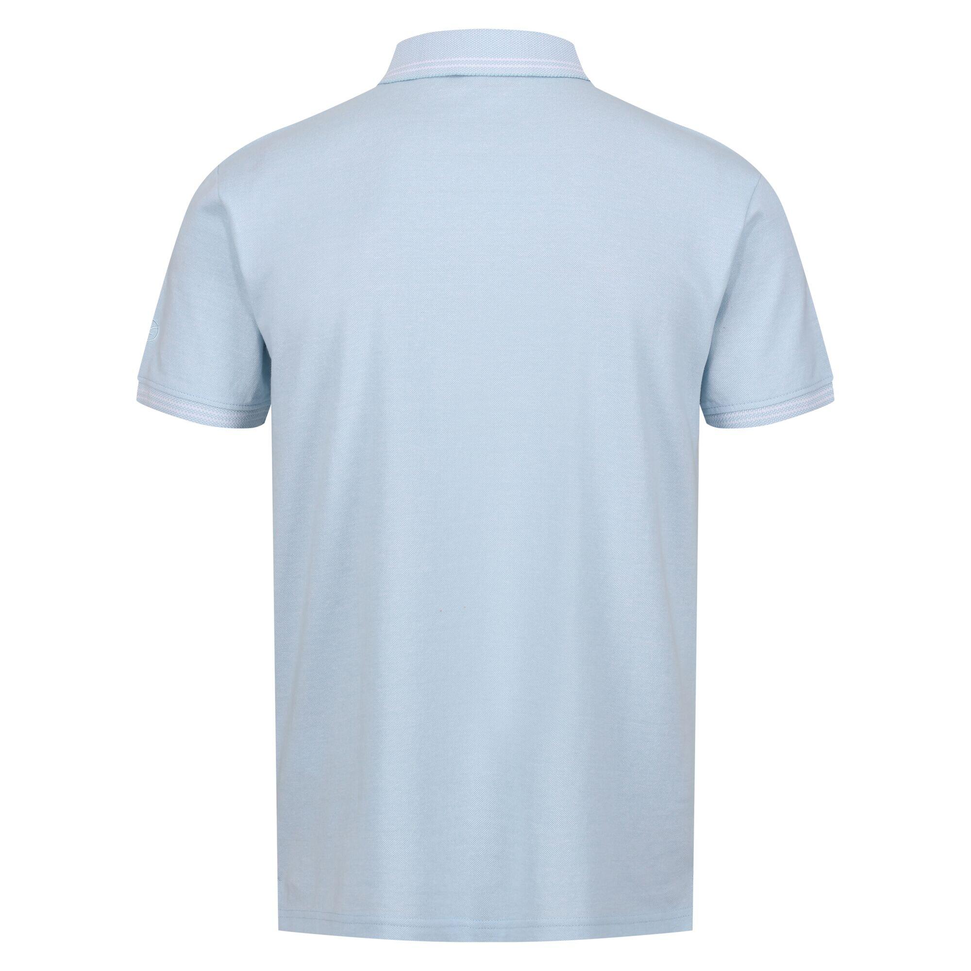 Mens Tinston ShortSleeved Polo Shirt (Cool Blue) 2/5