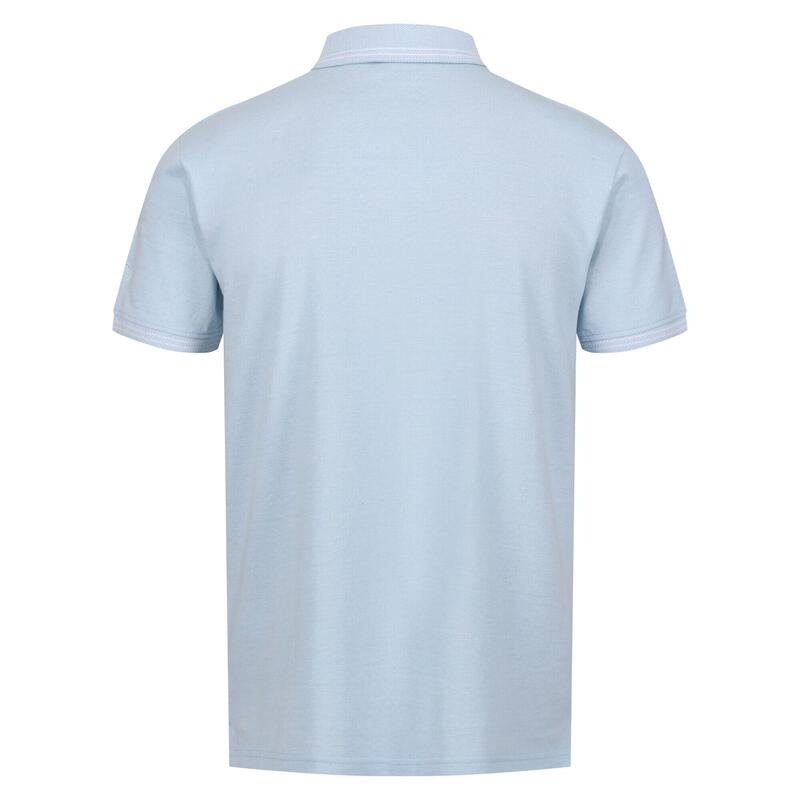 Heren Tinston Poloshirt met Korte Mouwen (Koel Blauw)