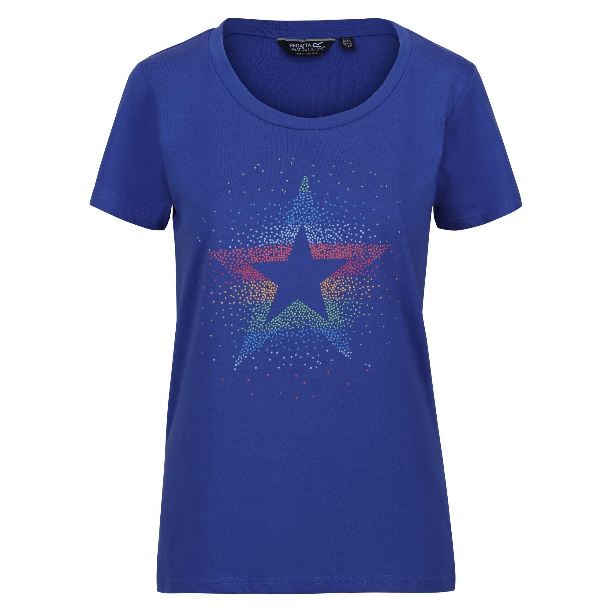 REGATTA Womens/Ladies Filandra VII Star TShirt (Dazzling Blue)