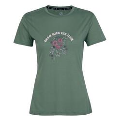 Camiseta Grow With The Flow para Mujer Lilypad Verde