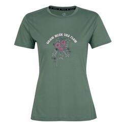 Tshirt GROW WITH THE FLOW Femme (Vert nénuphar)