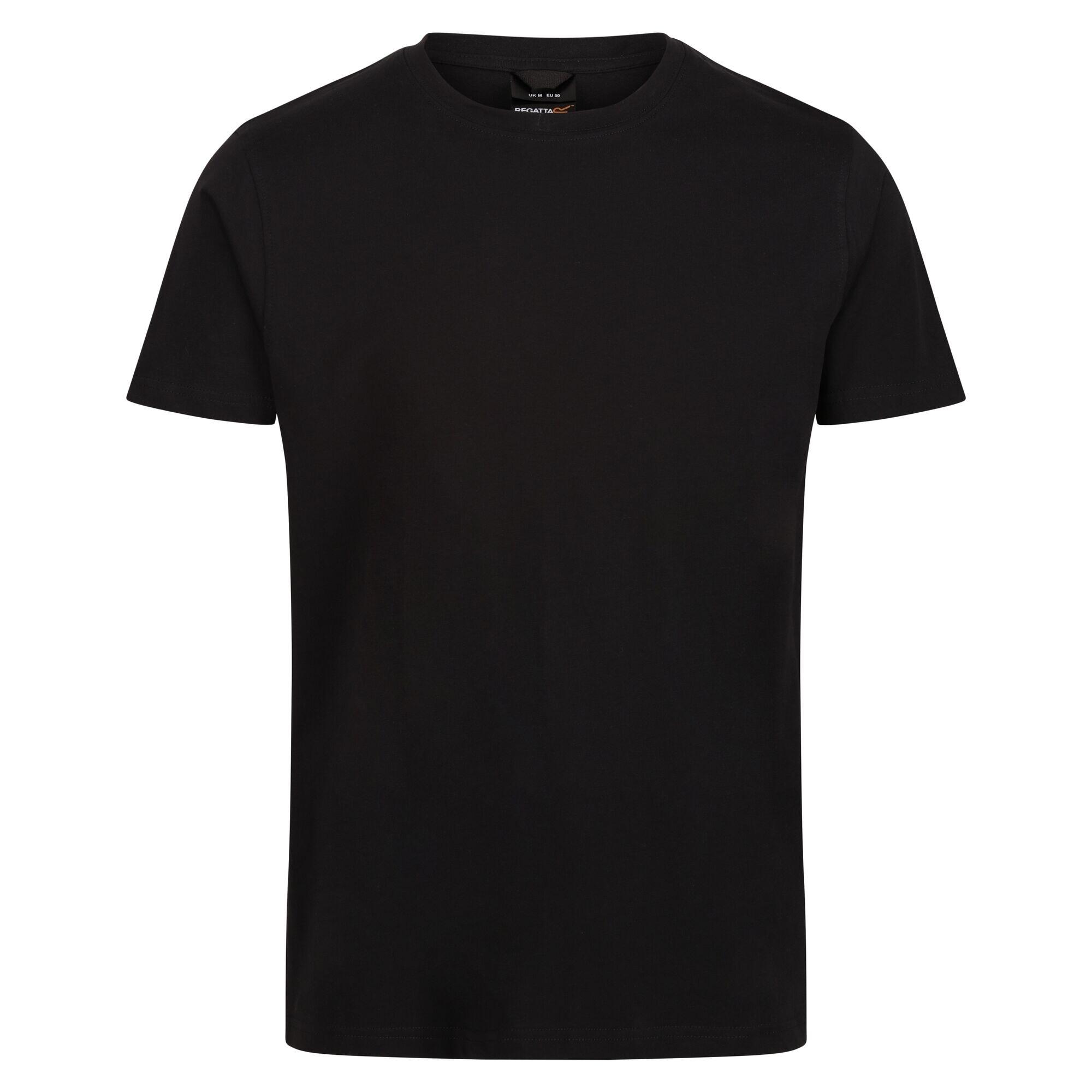 REGATTA Mens Pro Cotton Soft Touch TShirt (Black)