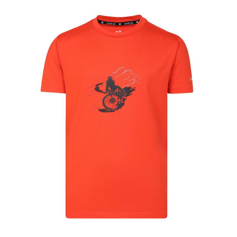 Camiseta Amuse Ciclismo para Niños/Niñas Naranja Trail Blaze