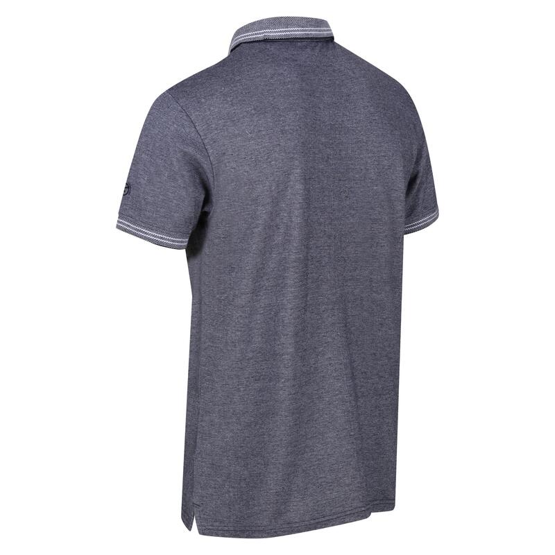 Camisa pólo de manga curta Tinston para homem Azul Marinho