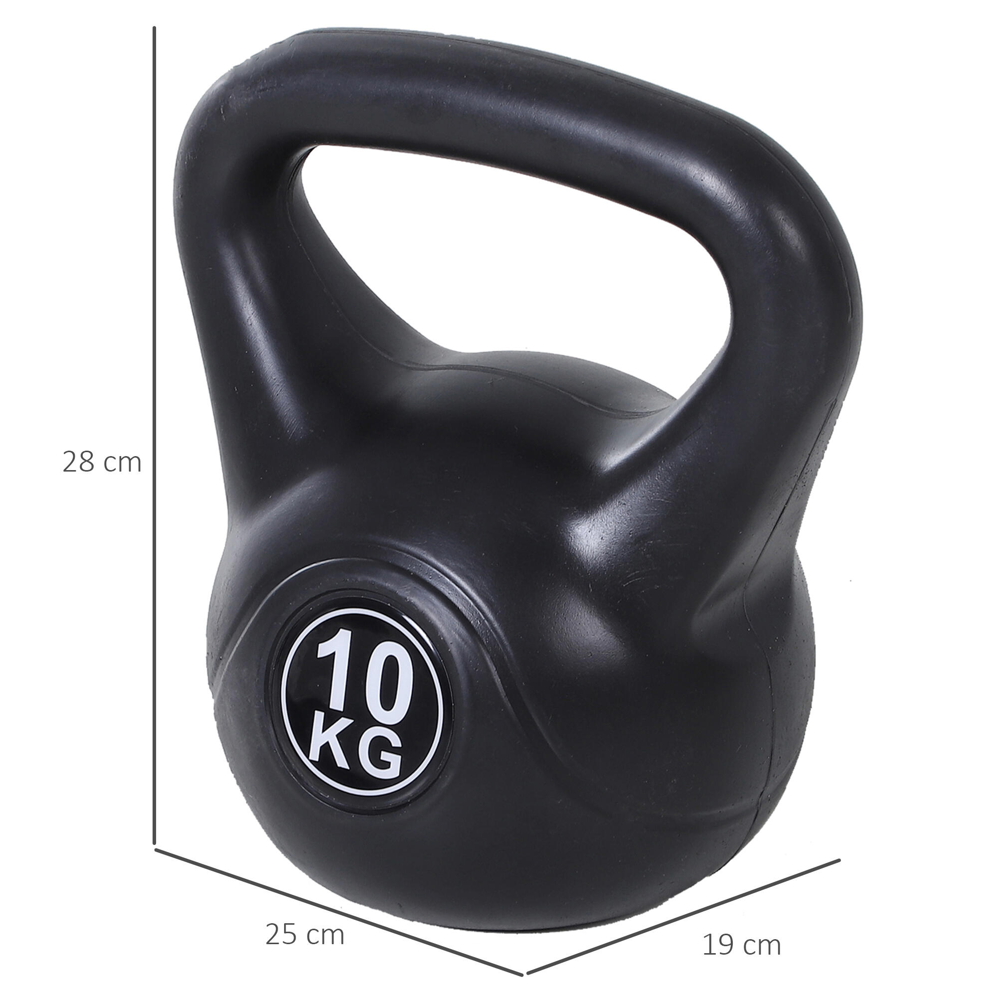 Pesa Rusa HOMCOM 25x19x28 cm Negro 3/7
