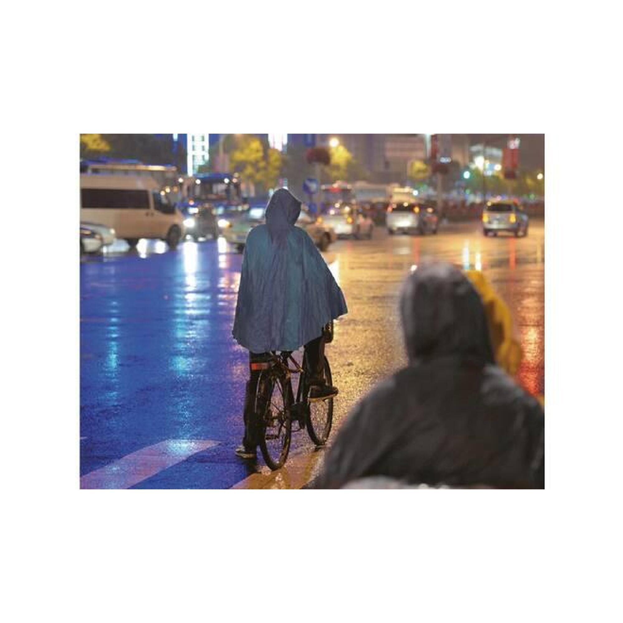 Poncho de ploaie albastru 125x126cm - Mărime unică