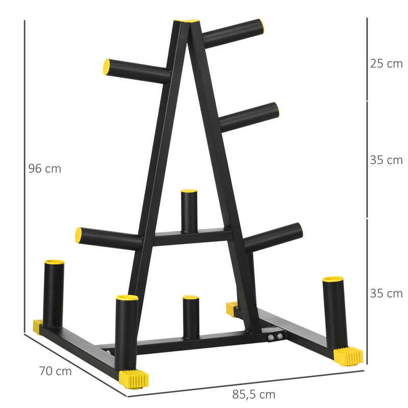 Suporte para Discos SPORTNOW 85,5x70x96 cm Preto