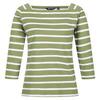 Dames Polexia Stripe Tshirt (Druivenblad/Wit)