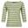 Dames Polexia Stripe Tshirt (Druivenblad/Wit)