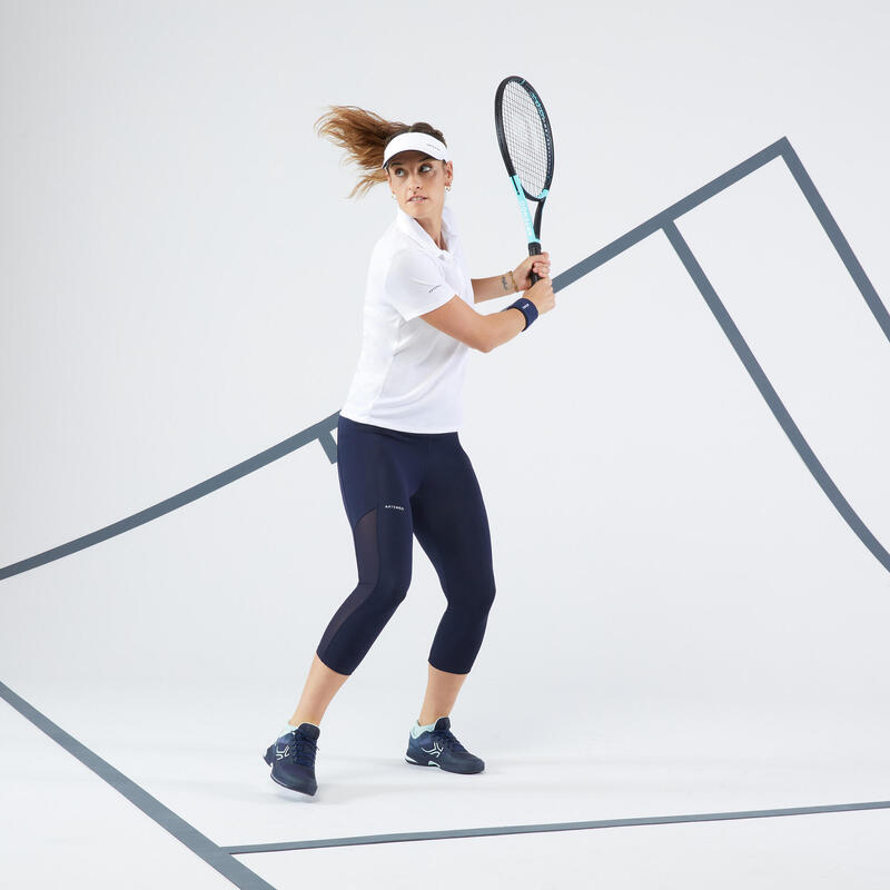 Seconde vie - Polo tennis dry femme - Essentiel 100 blanc - BON