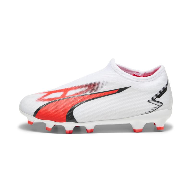 Seconde vie - PUMA ULTRA Match LL FG/AG Blanc/Rouge Enfant - TRÈS BON