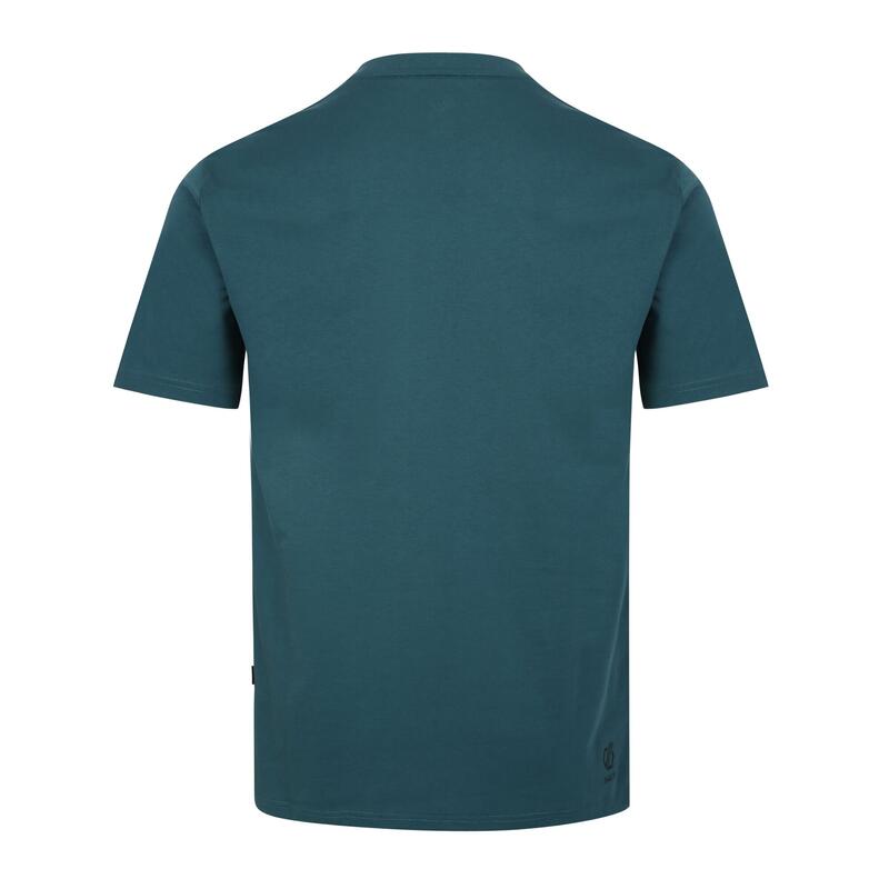 Camiseta Movement Diseño Impreso para Hombre Verde Mediterráneo