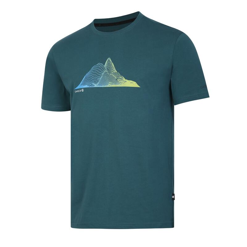 Camiseta Movement Diseño Impreso para Hombre Verde Mediterráneo