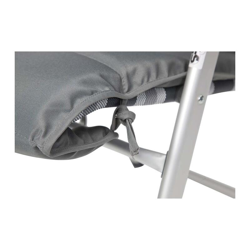 Bo-Camp - Cojín para silla - Universal - Acolchado - Poliéster - Gris