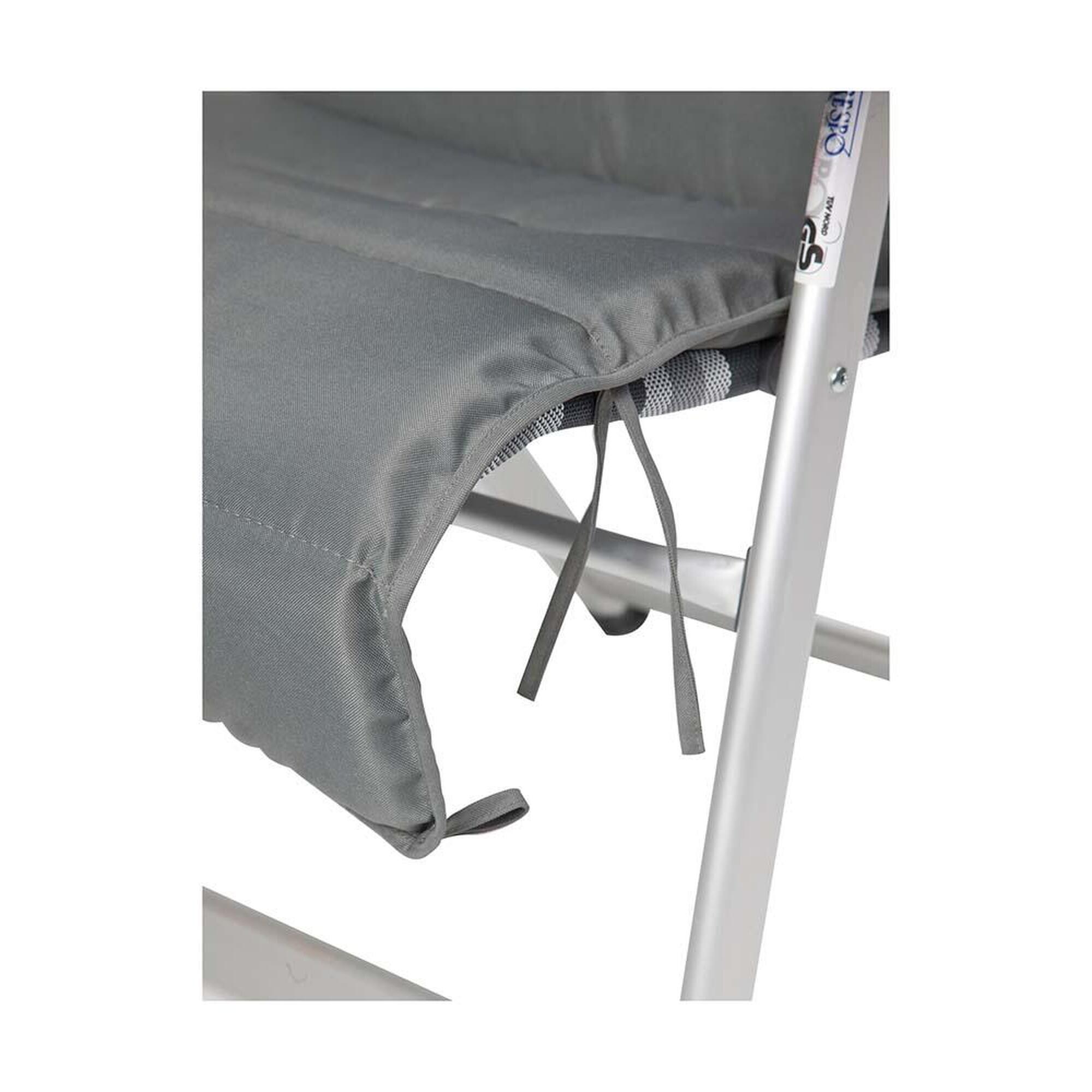Bo-Camp - Cojín para silla - Universal - Acolchado - Poliéster - Gris