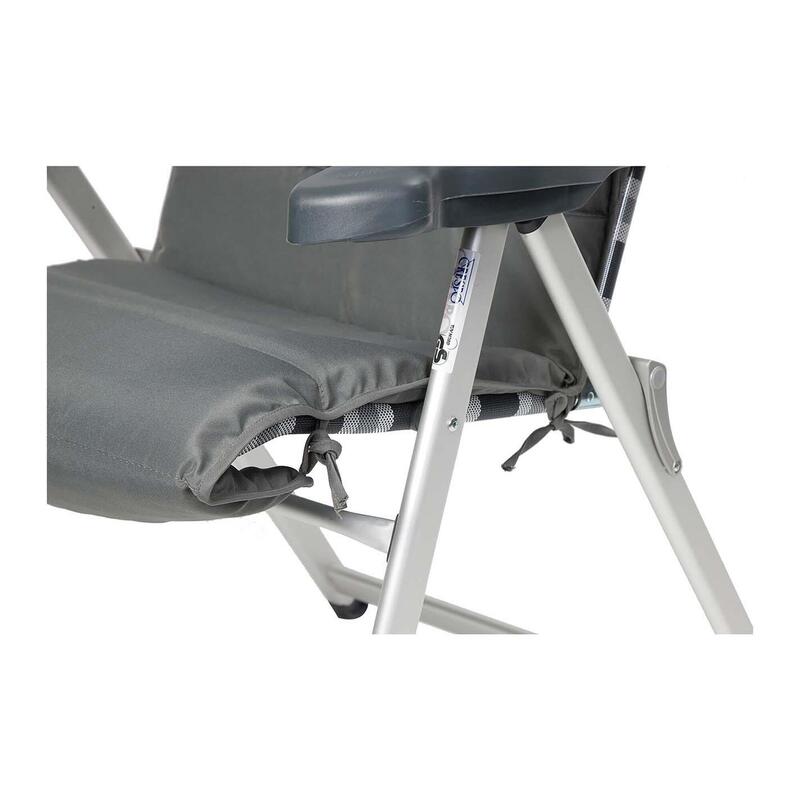 Bo-Camp - Cojín para silla - Universal - Acolchado - Poliéster - Gris