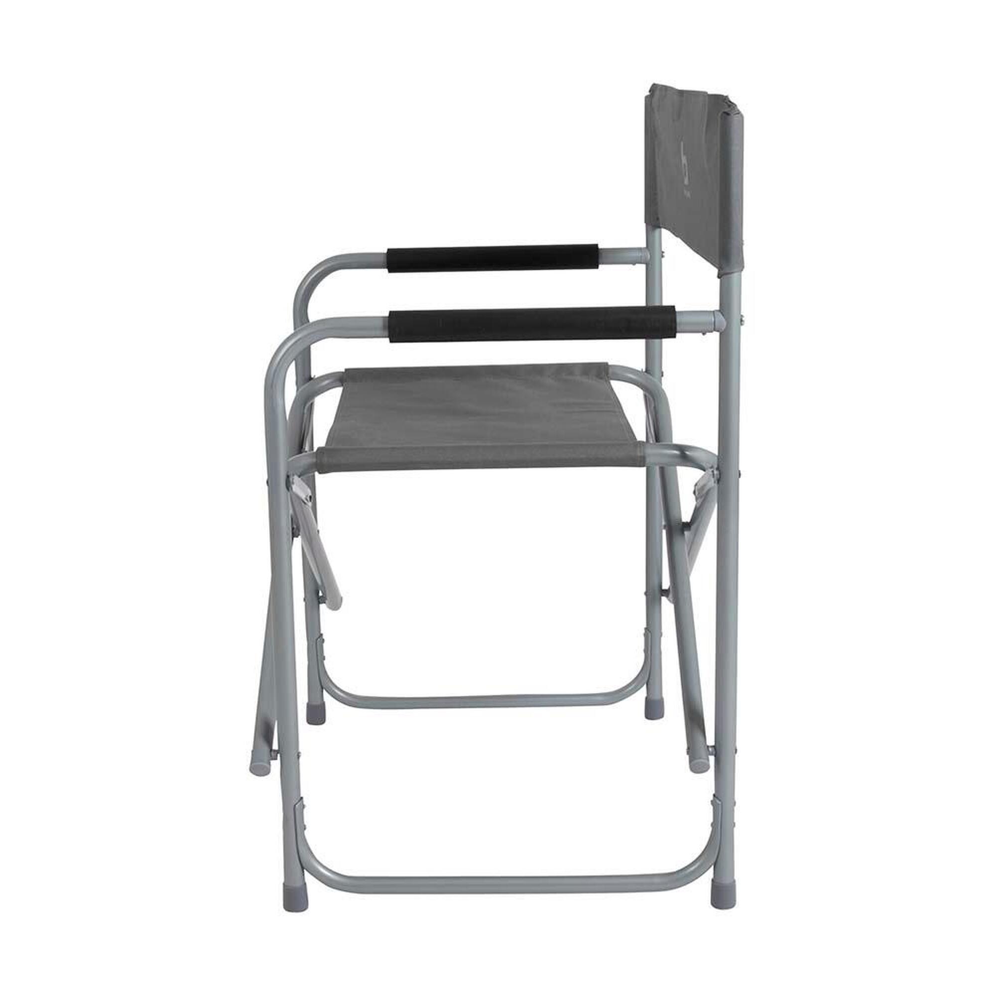 Bo-Camp - Silla de director - Acero - Gris