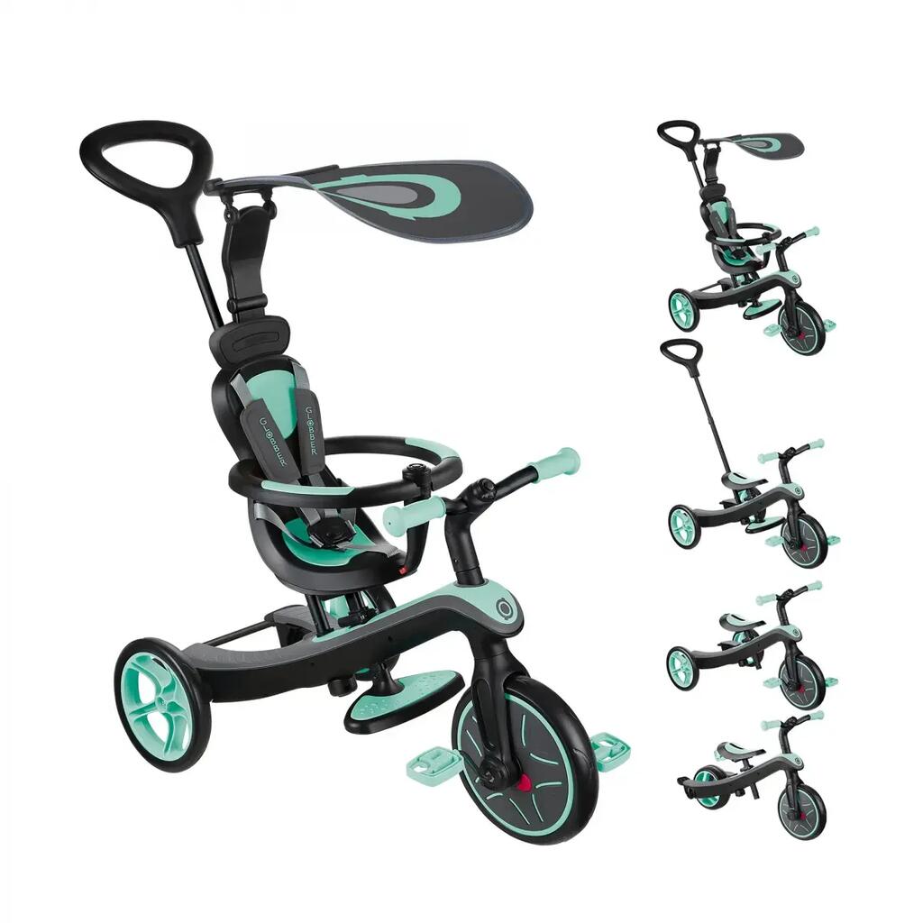 Globber Explorer Trike 4 in 1 with Parent Handle - Mint