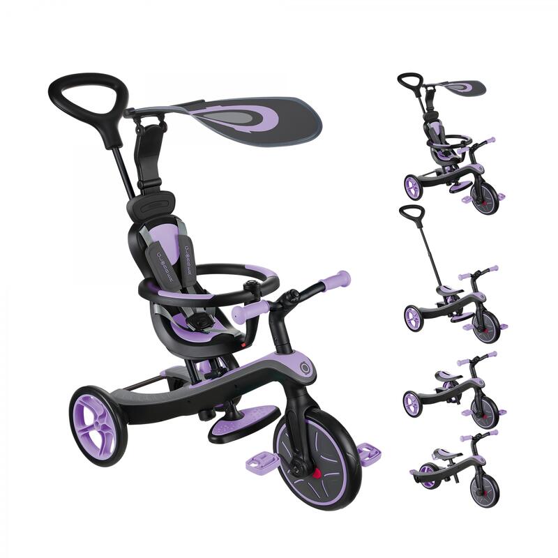 Tricycle évolutif pour bébé EXPLORER 4 en 1 - Violet Iris