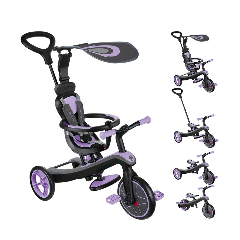 Tricycle évolutif pour bébé EXPLORER 4 en 1 Violet Iris