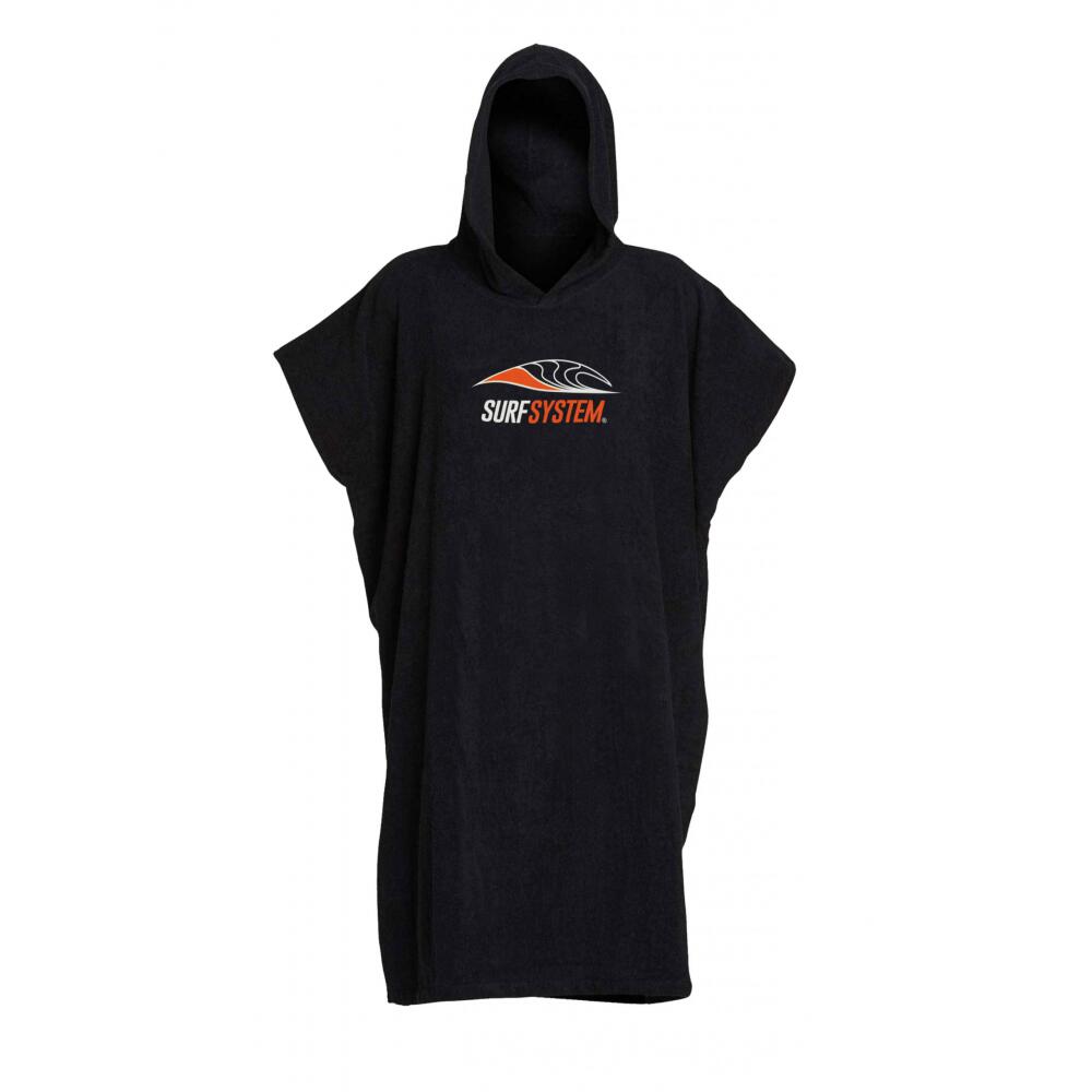 SURFSYSTEM SURFSYSTEM - Poncho da surf per adulti - Nero