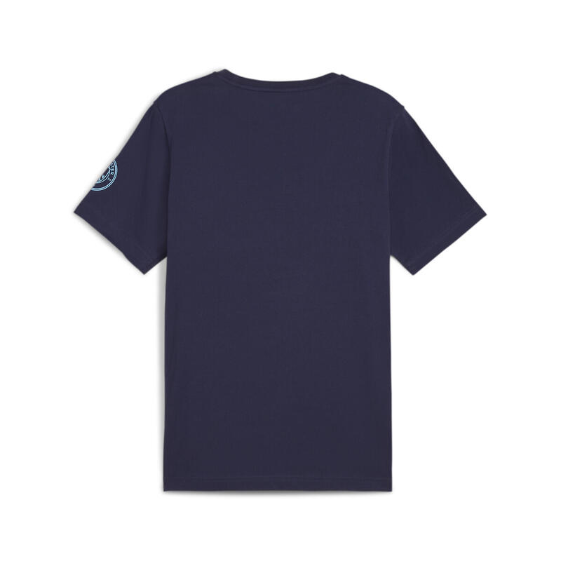 Póló Puma Mcfc Ftblicons Tee, Kék, Férfiak